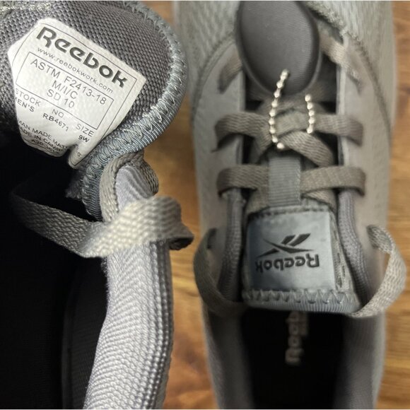 Reebok Work Astroride Strike RB4671 Mens Gray Wide Athletic Work Shoes Size 9 W
